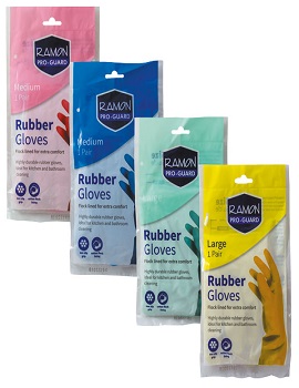 Colour Code Rubber Gloves