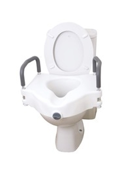 Elevated Toilet Seat With Removable Arms