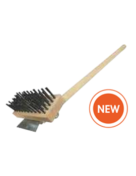 Char-grill Brush With Scraper & Long Handle 