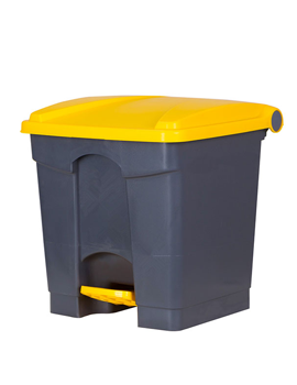 Yellow & Grey Waste Pedal Bins