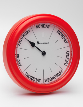RDCLK Red Clock Days of The Week