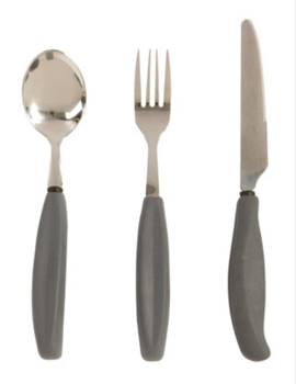 Fork, Spoon & Knife With Large Grip
